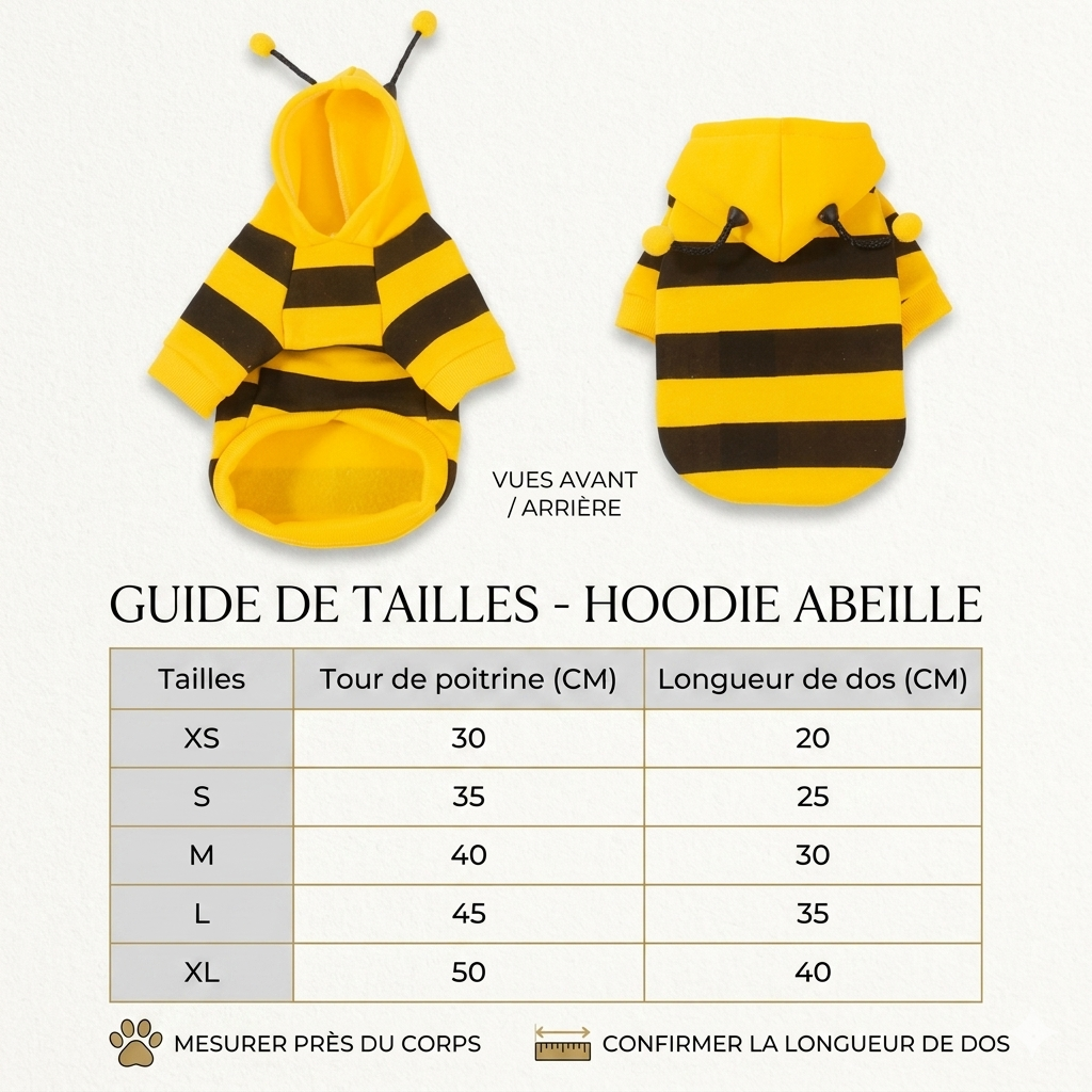 Déguisement Abeille Pour Chien Et Chat Hiver Douillet