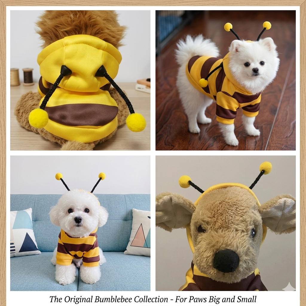 Déguisement Abeille Pour Chien Et Chat Hiver Douillet