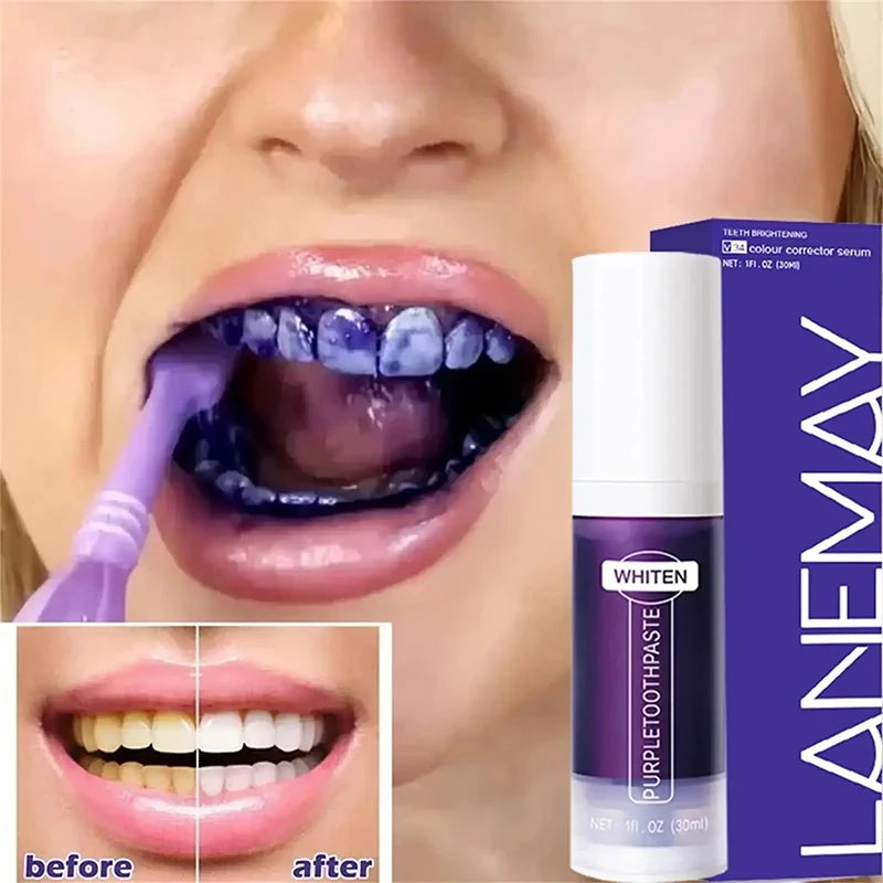Dentifrice Violet V34 Blanchissant Pour Dents Et Haleine